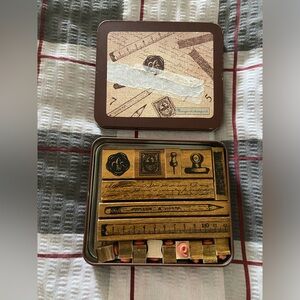 MARGARET 17PC. Wooden Stamp Set